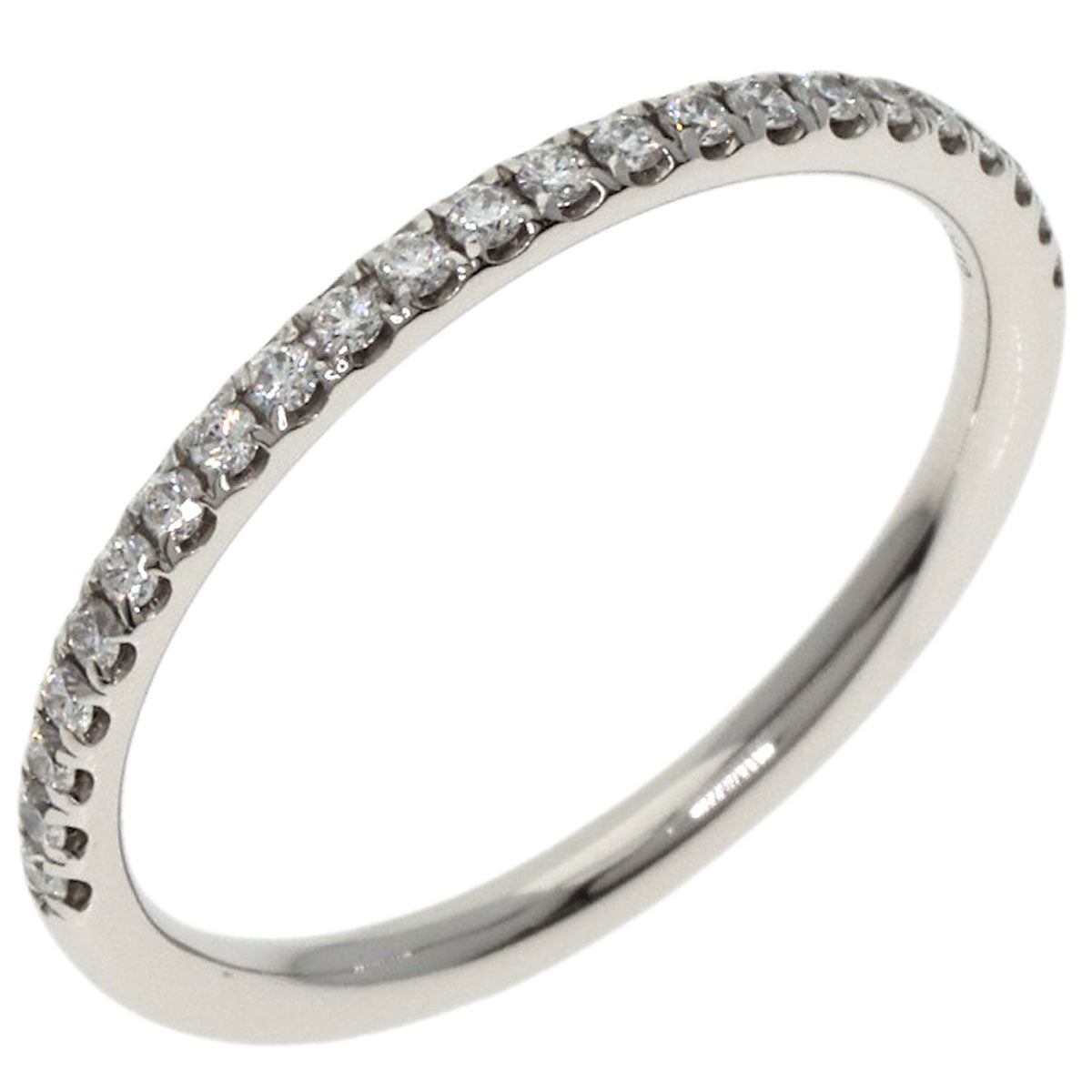 HARRY WINSTON Micropave Half Eternity Diamond Ring Platinum PT950 Ladies [Used]