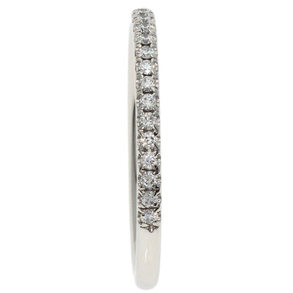 HARRY WINSTON Micropave Half Eternity Diamond Ring Platinum PT950 Ladies [Used]