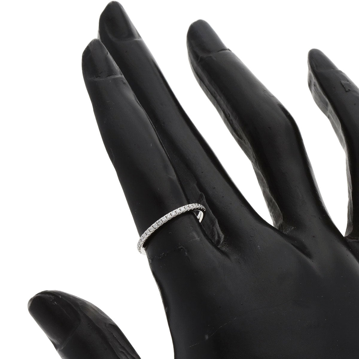 HARRY WINSTON Micropave Half Eternity Diamond Ring Platinum PT950 Ladies [Used]