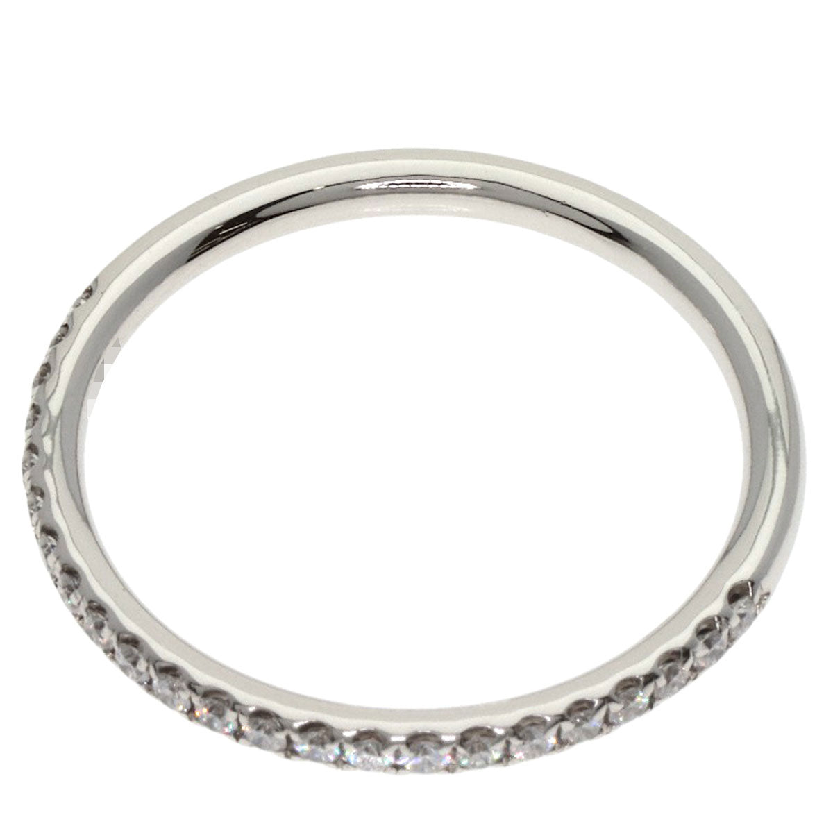 HARRY WINSTON Micropave Half Eternity Diamond Ring Platinum PT950 Ladies [Used]