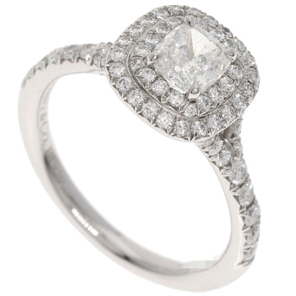 TIFFANY&Co. Soleste Cushion Cut Diamond E-VVS2-EX Ring Platinum PT950 Ladies [Used]