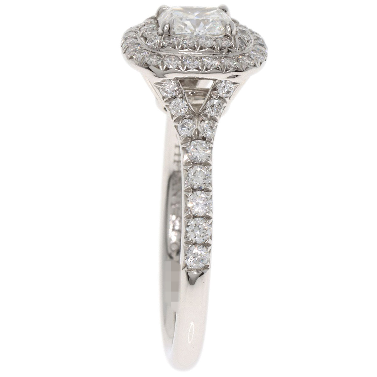 TIFFANY&Co. Soleste Cushion Cut Diamond E-VVS2-EX Ring Platinum PT950 Ladies [Used]