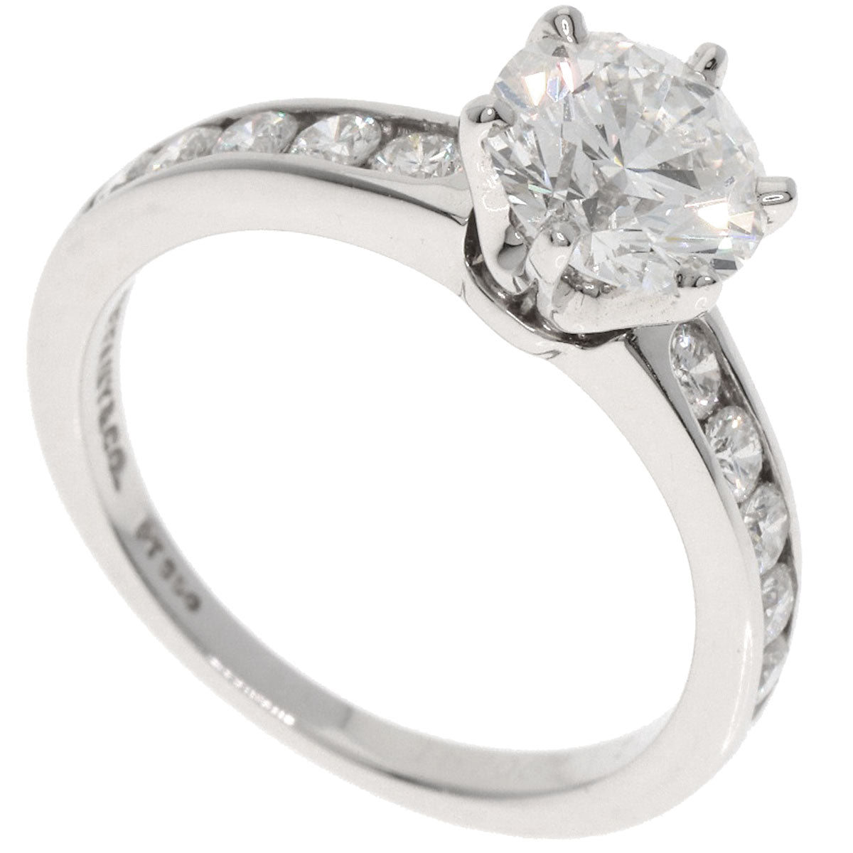 TIFFANY&Co. Solitaire Diamond G-VVS2-VG Ring Platinum PT950 Ladies [Used]