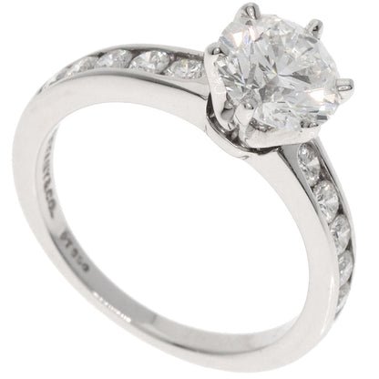 TIFFANY&Co. Solitaire Diamond G-VVS2-VG Ring Platinum PT950 Ladies [Used]