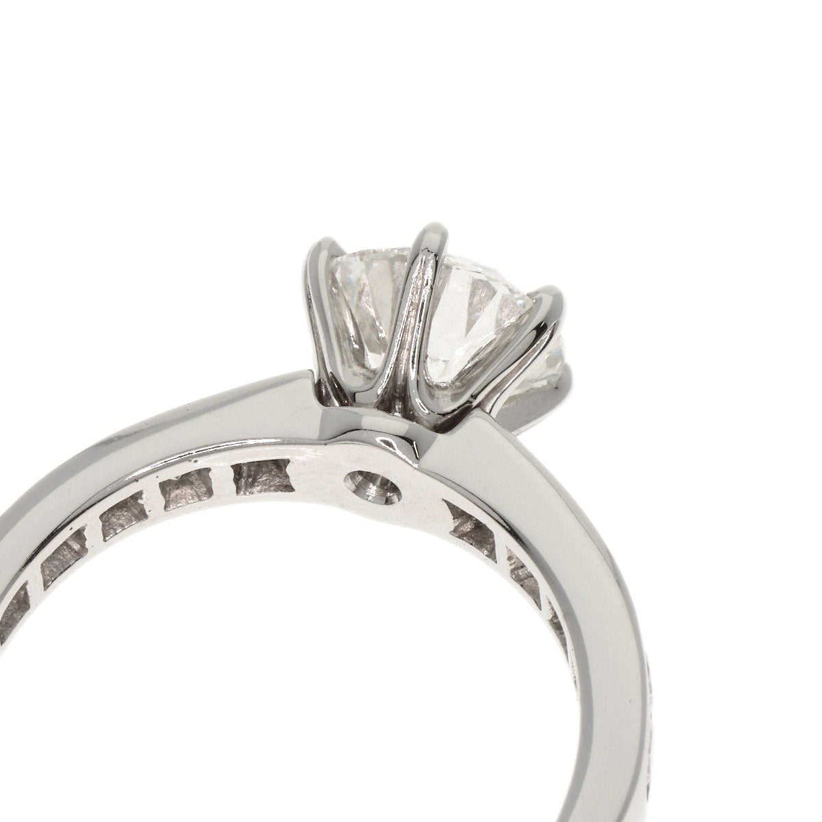 TIFFANY&Co. Solitaire Diamond G-VVS2-VG Ring Platinum PT950 Ladies [Used]
