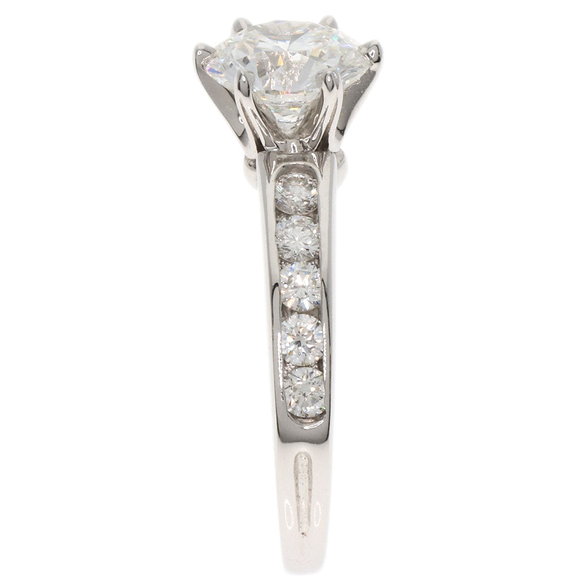 TIFFANY&Co. Solitaire Diamond G-VVS2-VG Ring Platinum PT950 Ladies [Used]