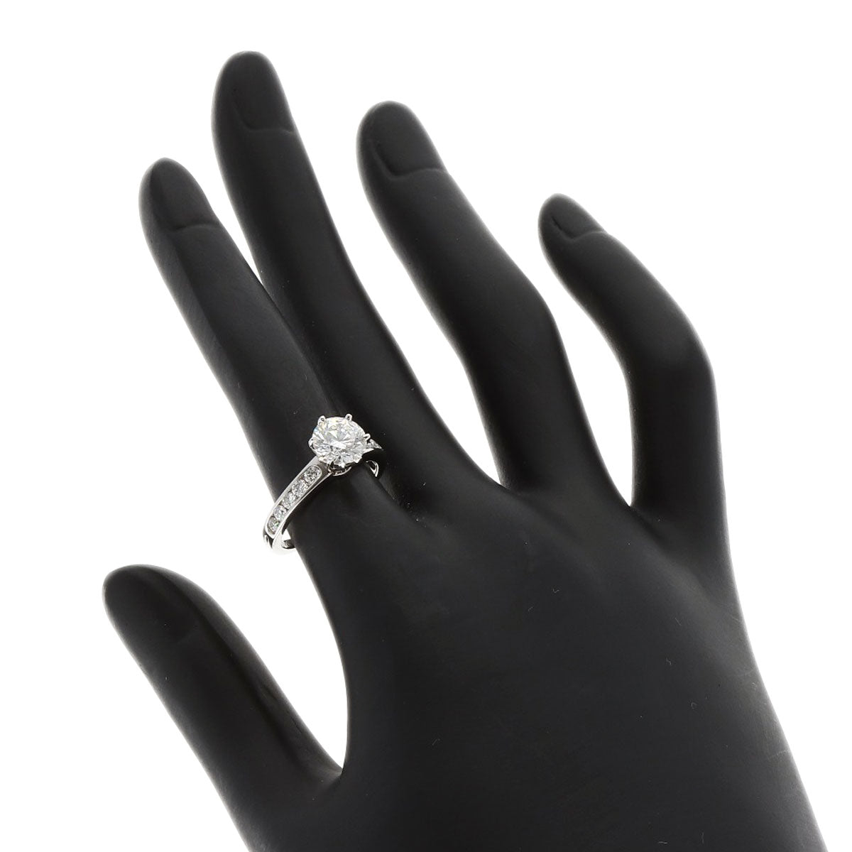 TIFFANY&Co. Solitaire Diamond G-VVS2-VG Ring Platinum PT950 Ladies [Used]