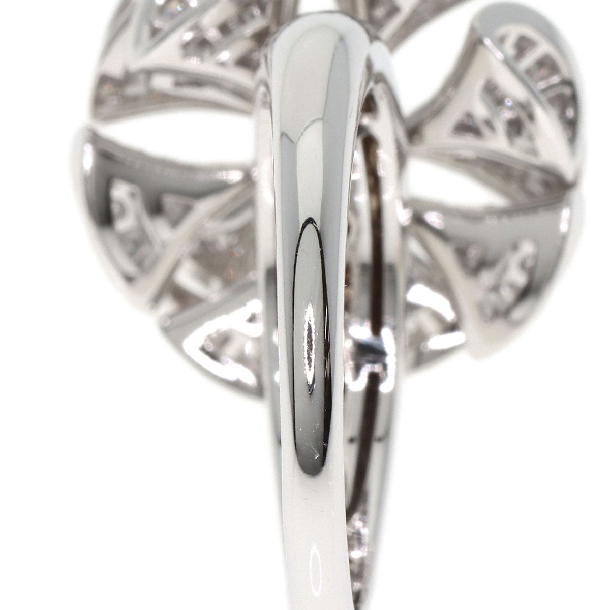 BVLGARI Diva Dream Flower Diamond Ring K18 White Gold Ladies [Used]