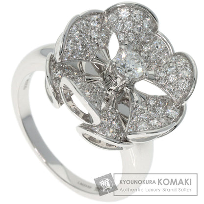 BVLGARI Diva Dream Flower Diamond Ring K18 White Gold Ladies [Used]