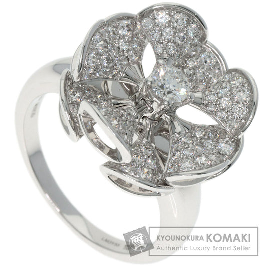BVLGARI Diva Dream Flower Diamond Ring K18 White Gold Ladies [Used]