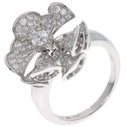 BVLGARI Diva Dream Flower Diamond Ring K18 White Gold Ladies [Used]