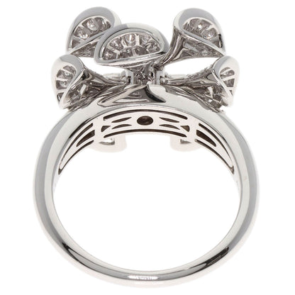 BVLGARI Diva Dream Flower Diamond Ring K18 White Gold Ladies [Used]