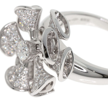 BVLGARI Diva Dream Flower Diamond Ring K18 White Gold Ladies [Used]