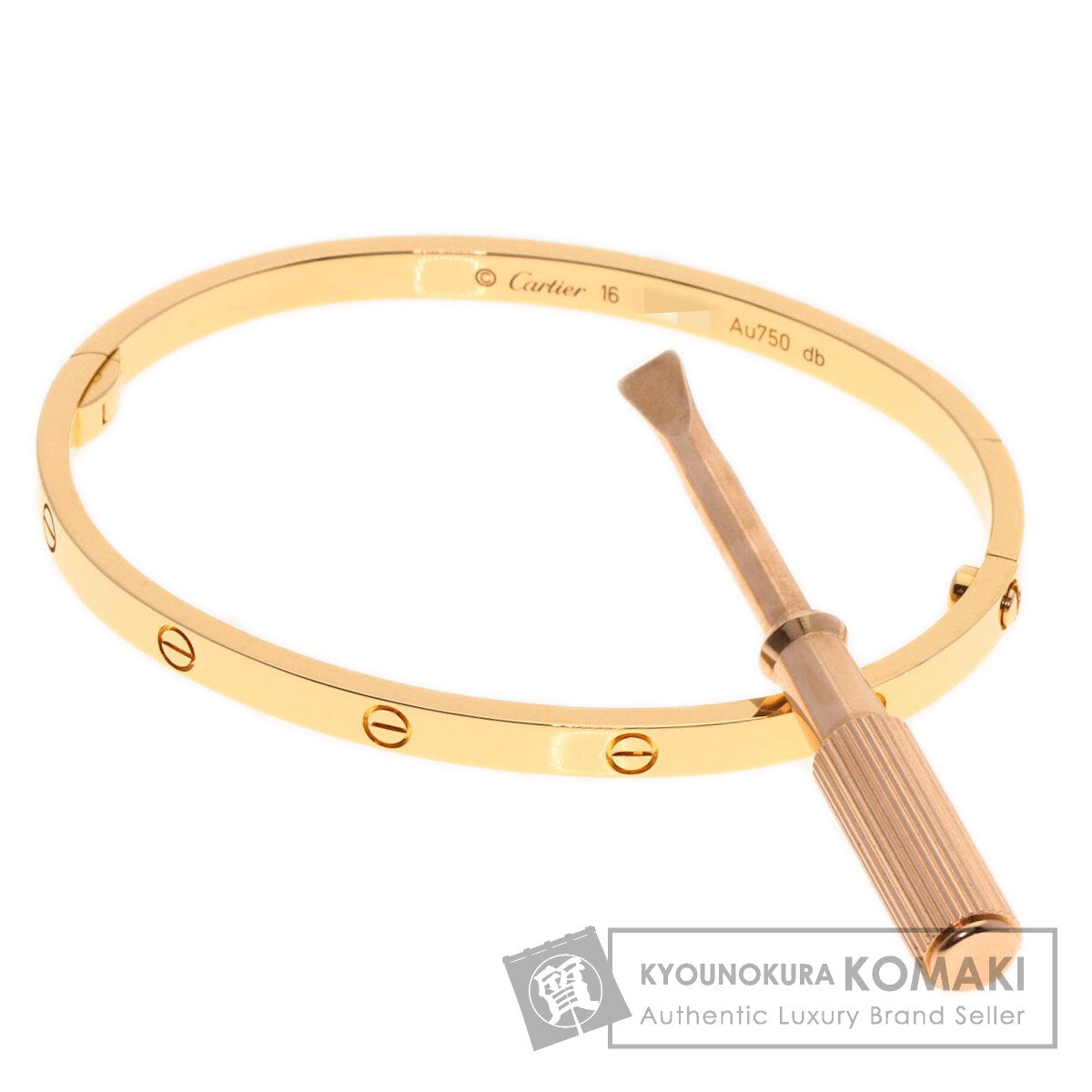 CARTIER LOVE Bracelets SM with Driver #16 Bracelet K18 Pink Gold Ladies [Used]