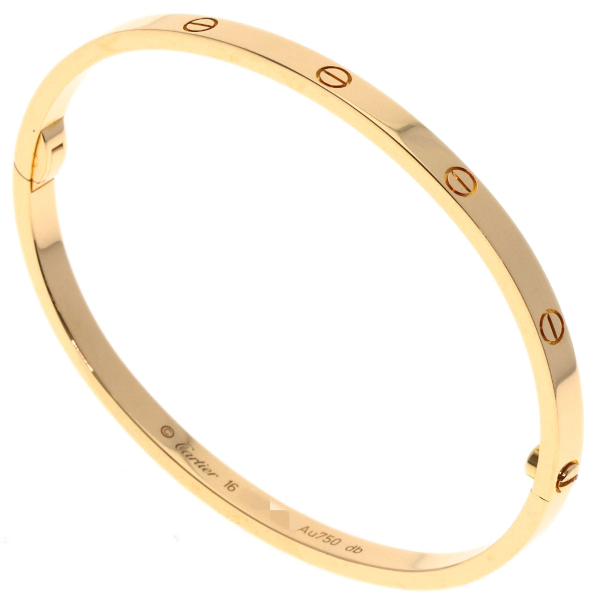 CARTIER LOVE Bracelets SM with Driver #16 Bracelet K18 Pink Gold Ladies [Used]