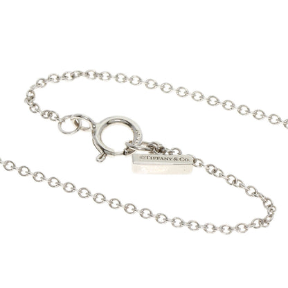 TIFFANY&Co. T TWO Circle Turquoise Necklace K18 White Gold Ladies [Used]