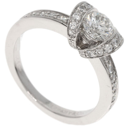TIFFANY&Co. Ribbon Diamond I-VVS1-EX Ring Platinum PT950 Ladies [Used]