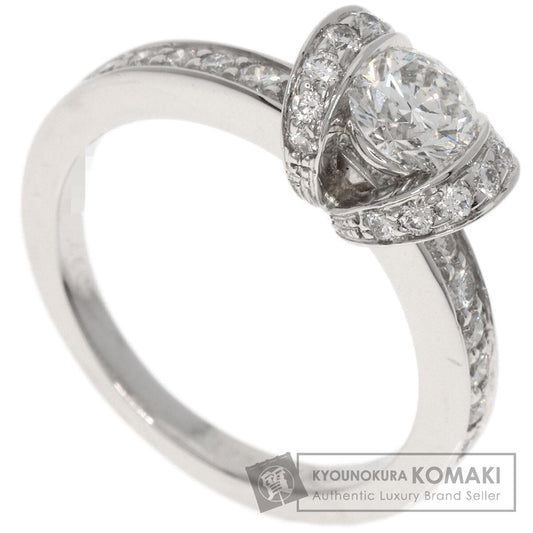 TIFFANY&Co. Ribbon Diamond I-VVS1-EX Ring Platinum PT950 Ladies [Used]