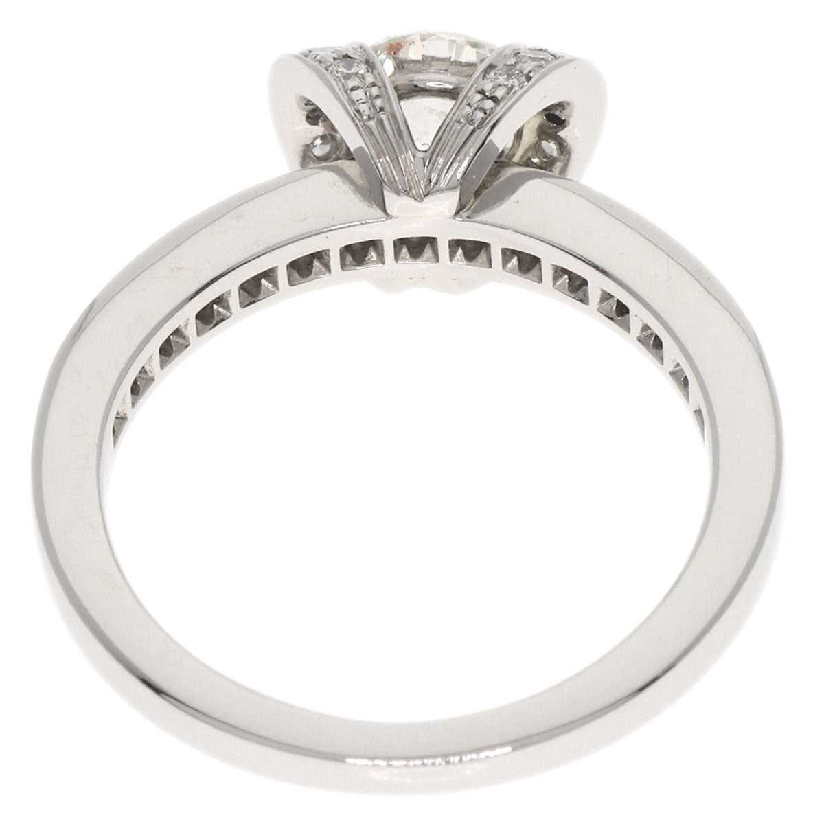 TIFFANY&Co. Ribbon Diamond I-VVS1-EX Ring Platinum PT950 Ladies [Used]