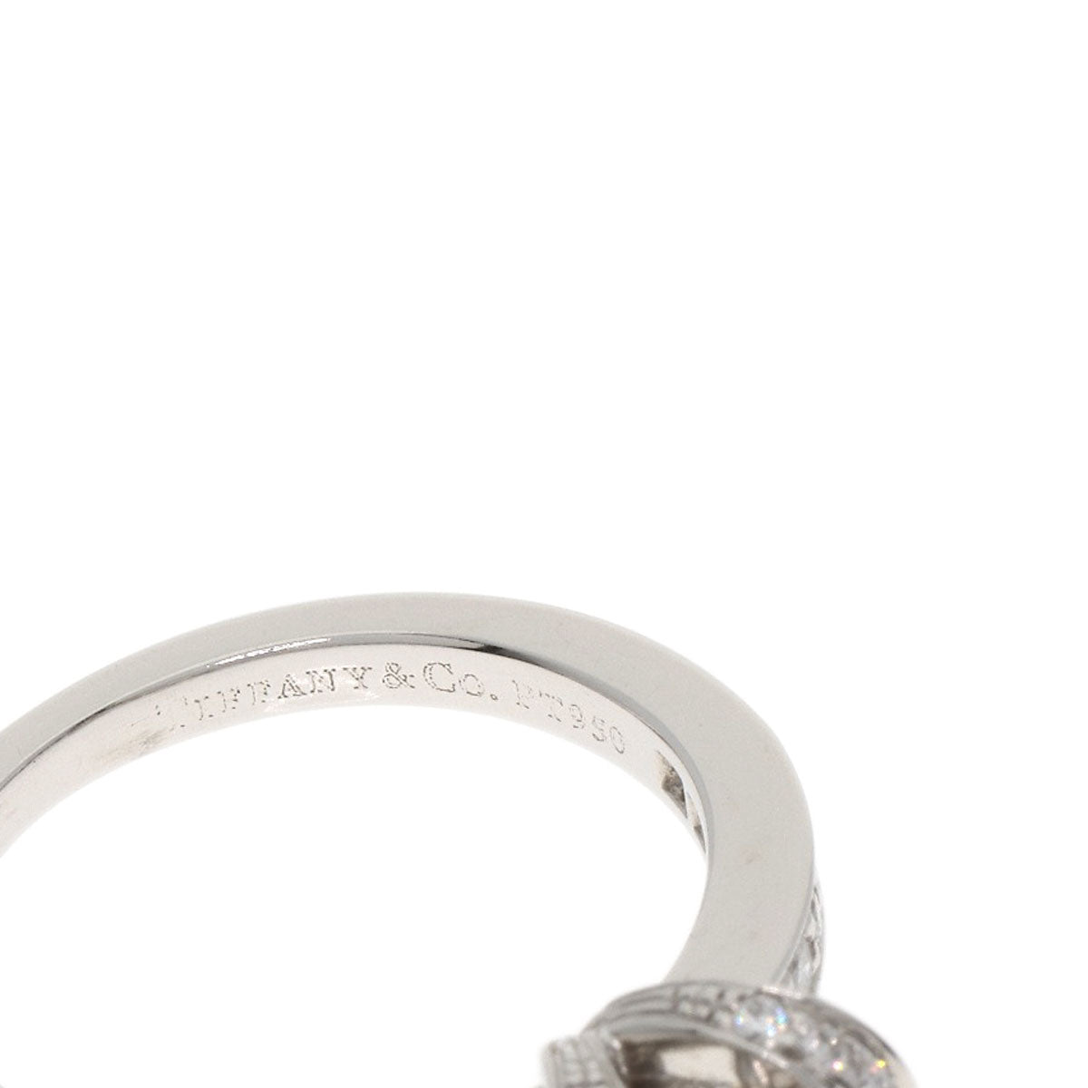 TIFFANY&Co. Ribbon Diamond I-VVS1-EX Ring Platinum PT950 Ladies [Used]