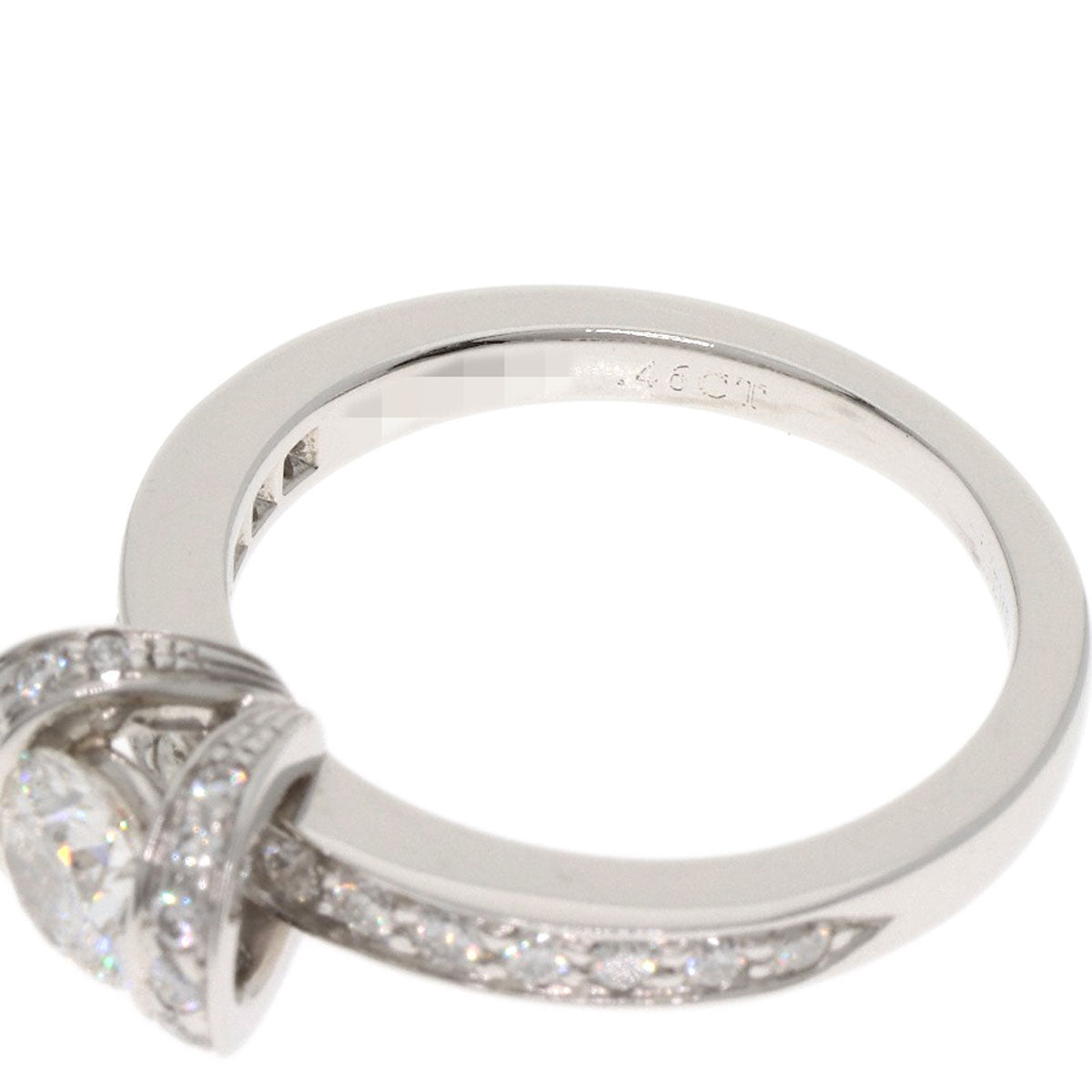 TIFFANY&Co. Ribbon Diamond I-VVS1-EX Ring Platinum PT950 Ladies [Used]