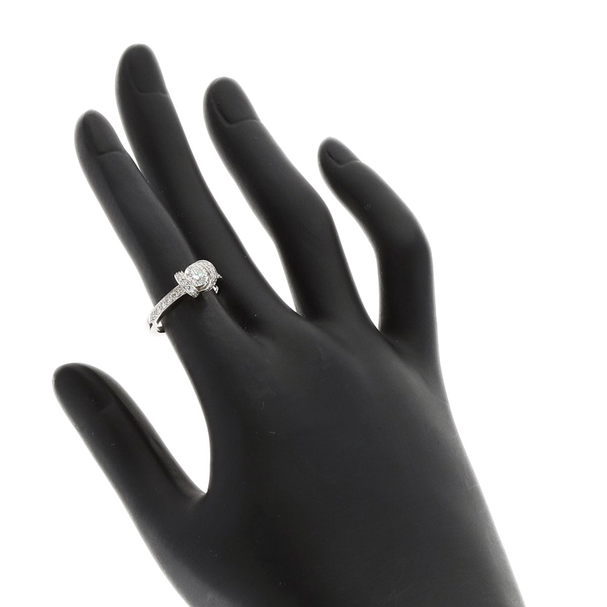 TIFFANY&Co. Ribbon Diamond I-VVS1-EX Ring Platinum PT950 Ladies [Used]