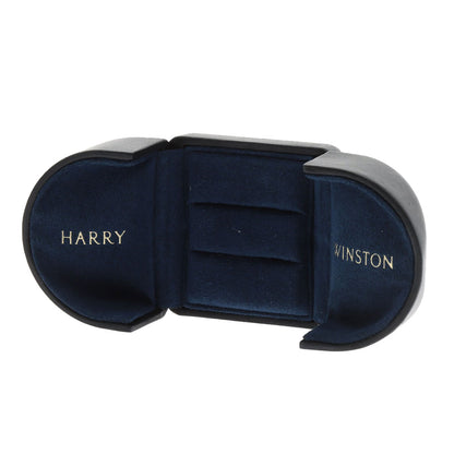 HARRY WINSTON Half diamond Ring Platinum PT950 Ladies [Used]