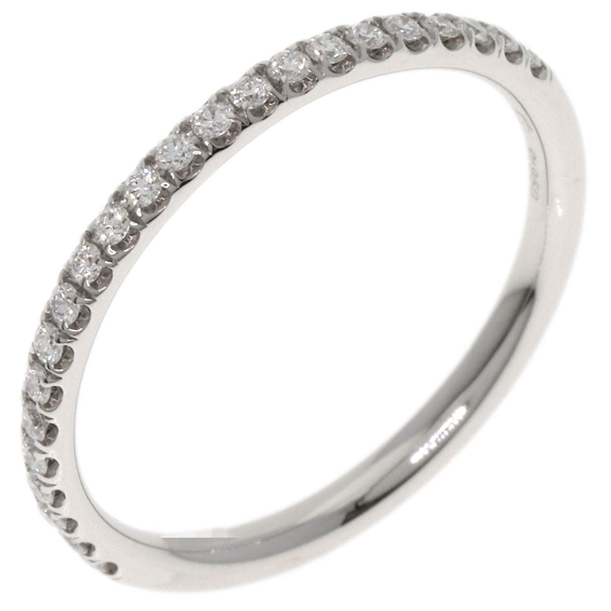 HARRY WINSTON Half diamond Ring Platinum PT950 Ladies [Used]