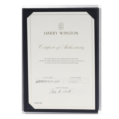 HARRY WINSTON Half diamond Ring Platinum PT950 Ladies [Used]