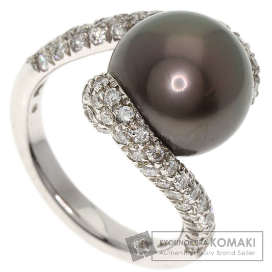 MIKIMOTO South SeaPearl Pearl Diamond Ring K18 White Gold Ladies [Used]