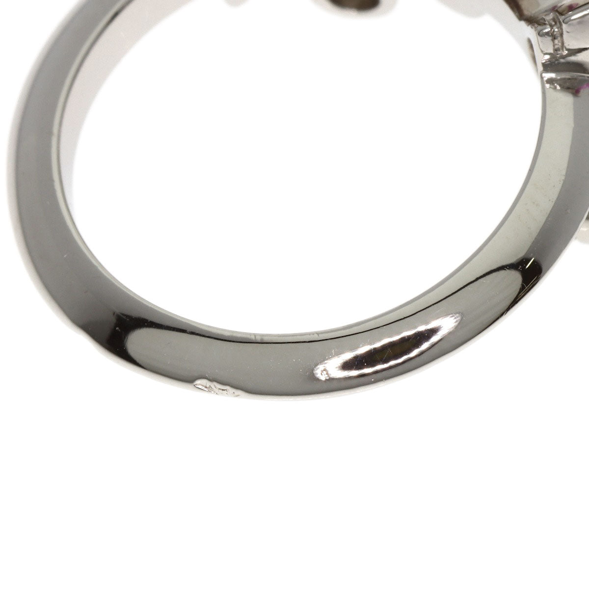 CARTIER Merimero Pink Sapphire Diamond # 49 Ring Platinum PT950 Ladies [Used]