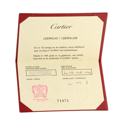 CARTIER Merimero Pink Sapphire Diamond # 49 Ring Platinum PT950 Ladies [Used]