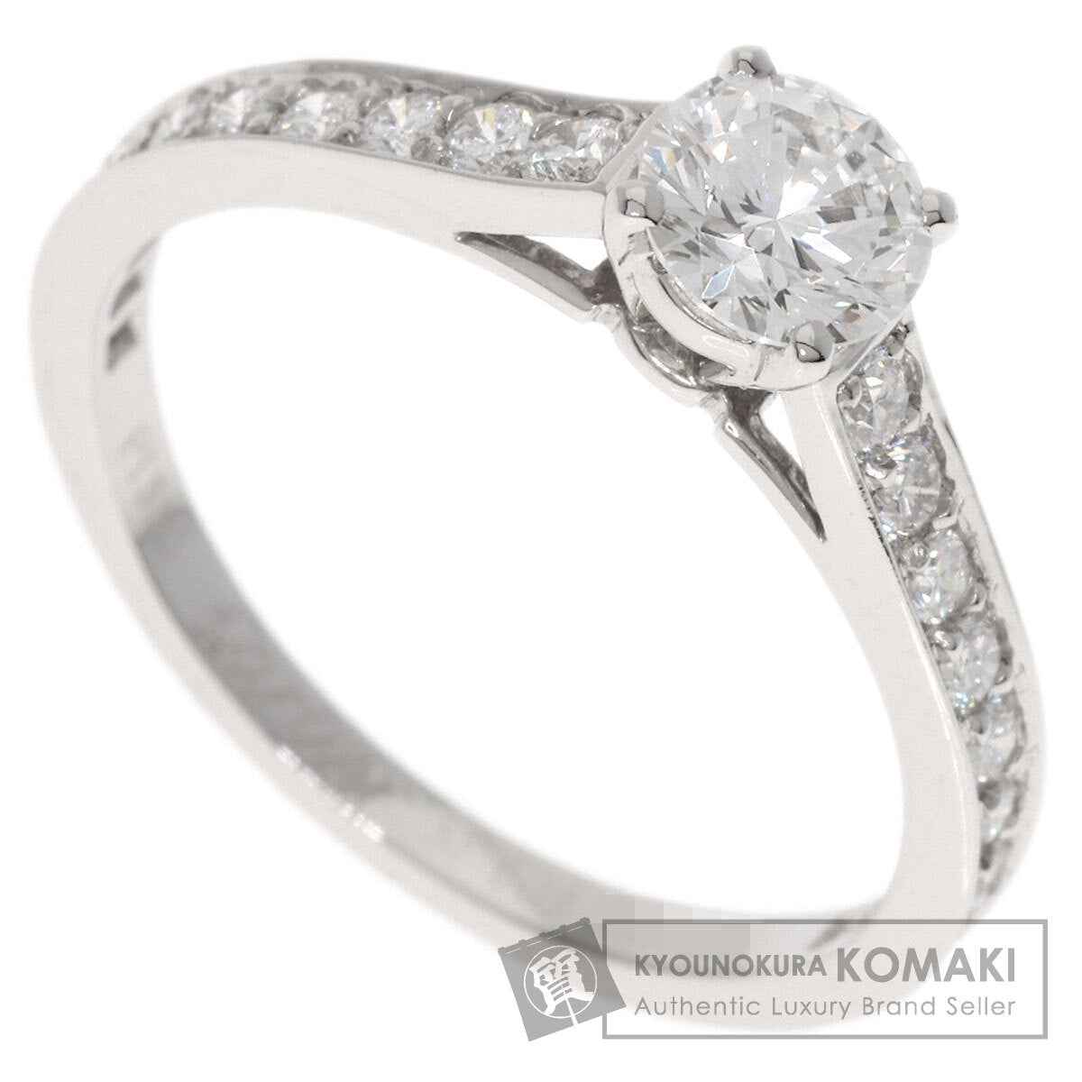 CARTIER Solitaire Diamond #52 Ring Platinum PT950 Ladies [Used]