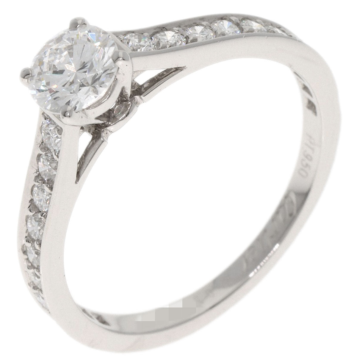 CARTIER Solitaire Diamond #52 Ring Platinum PT950 Ladies [Used]