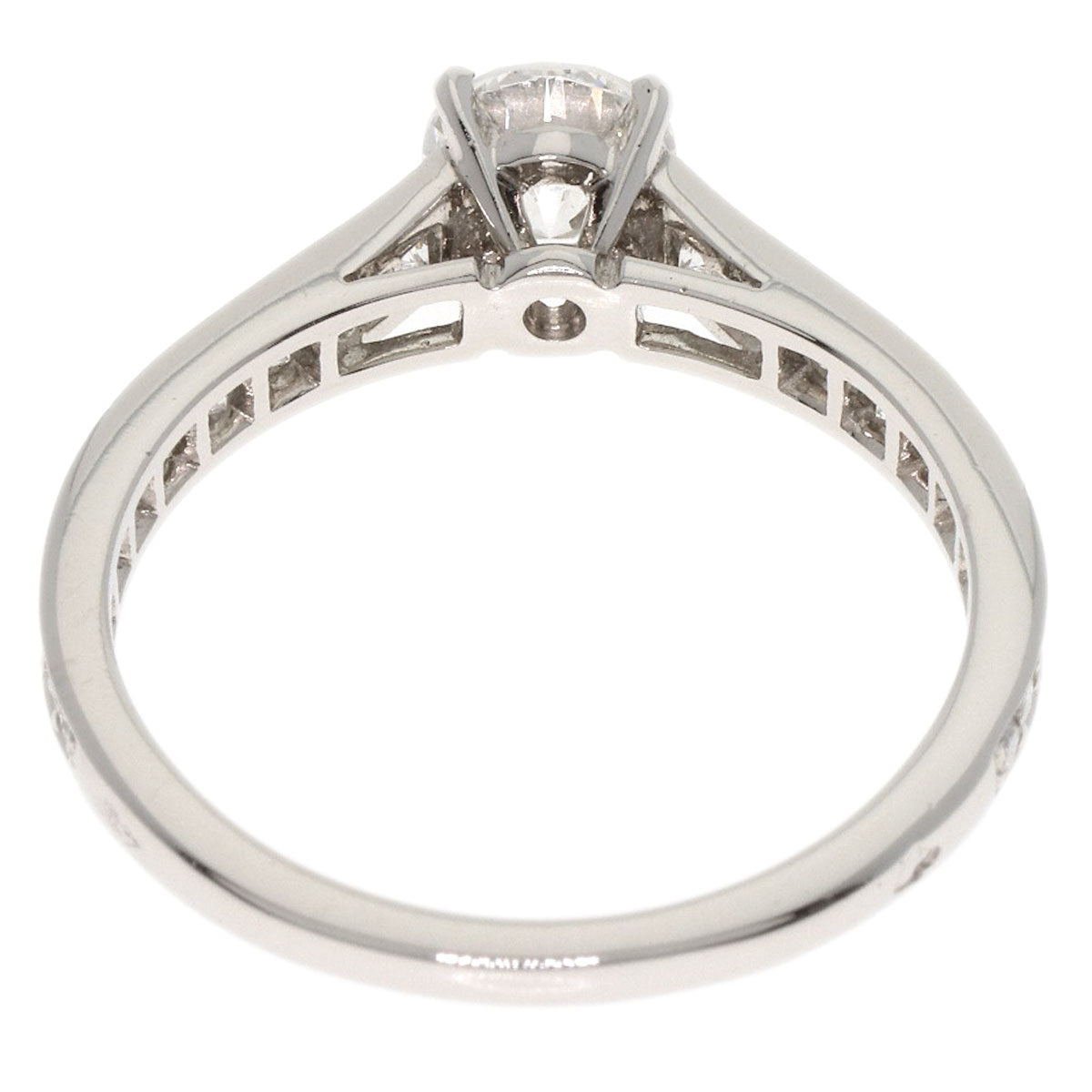 CARTIER Solitaire Diamond #52 Ring Platinum PT950 Ladies [Used]