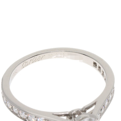CARTIER Solitaire Diamond #52 Ring Platinum PT950 Ladies [Used]