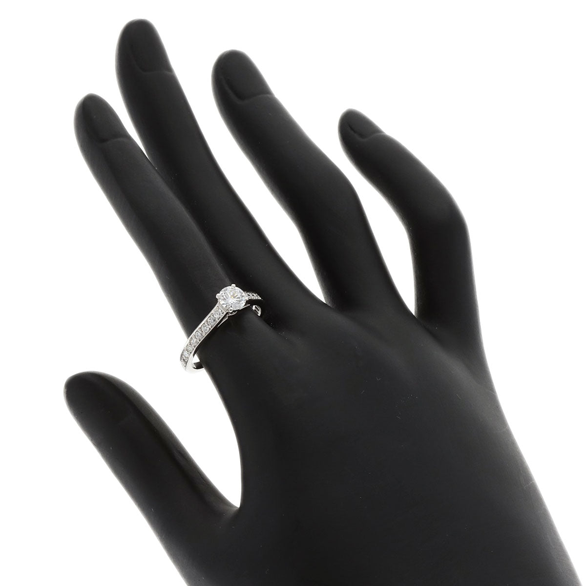 CARTIER Solitaire Diamond #52 Ring Platinum PT950 Ladies [Used]