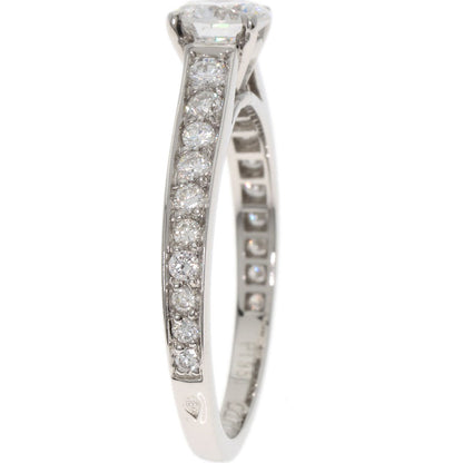 CARTIER Solitaire Diamond #52 Ring Platinum PT950 Ladies [Used]