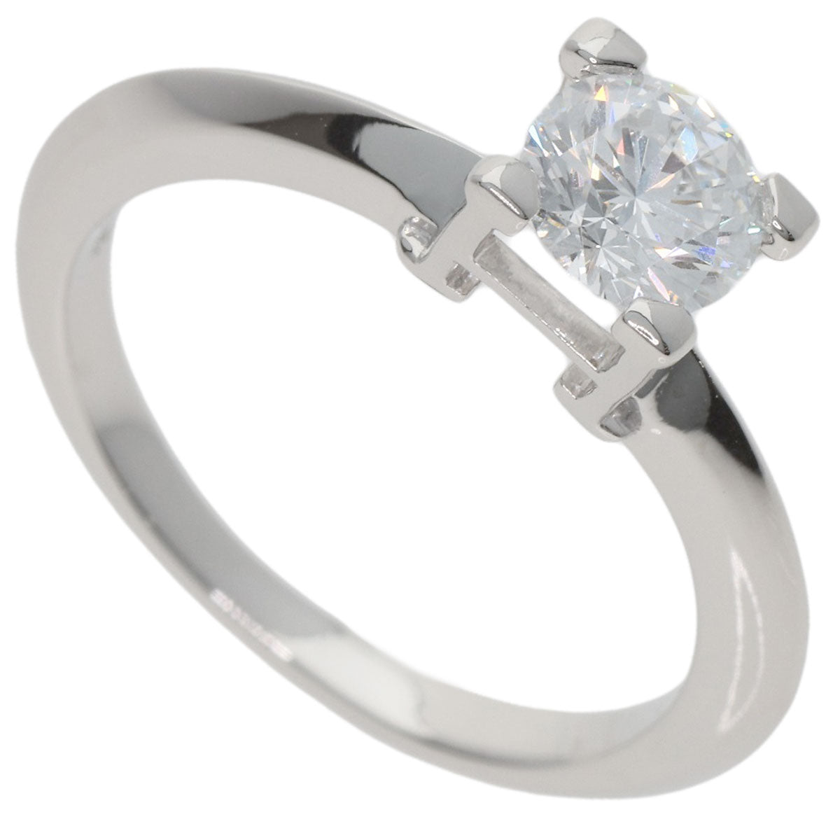 HARRY WINSTON HW Logo Diamond Ring Platinum PT950 Ladies [Used]