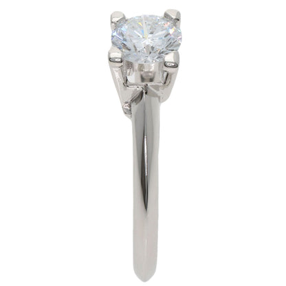 HARRY WINSTON HW Logo Diamond Ring Platinum PT950 Ladies [Used]