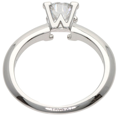 HARRY WINSTON HW Logo Diamond Ring Platinum PT950 Ladies [Used]
