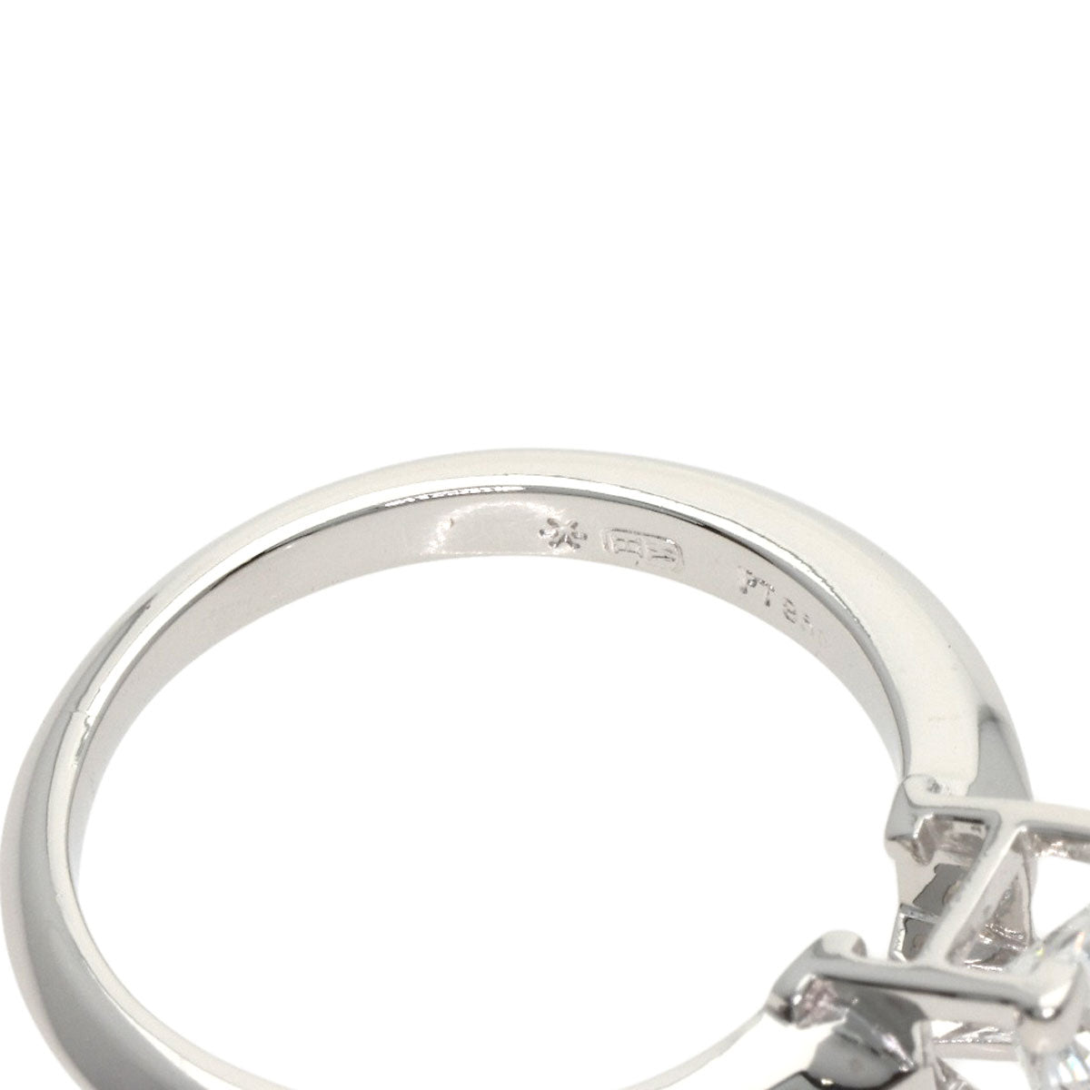 HARRY WINSTON HW Logo Diamond Ring Platinum PT950 Ladies [Used]