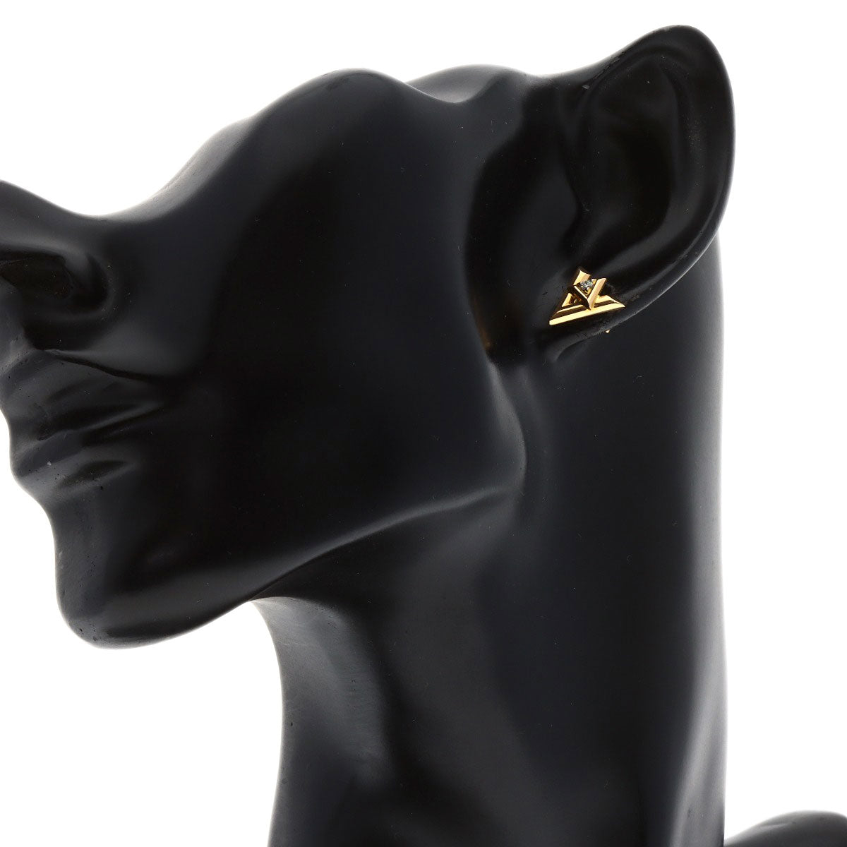 LOUIS VUITTON LV Volt One Puce Diamond earring K18 Pink Gold Ladies [Used]