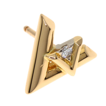 LOUIS VUITTON LV Volt One Puce Diamond earring K18 Pink Gold Ladies [Used]