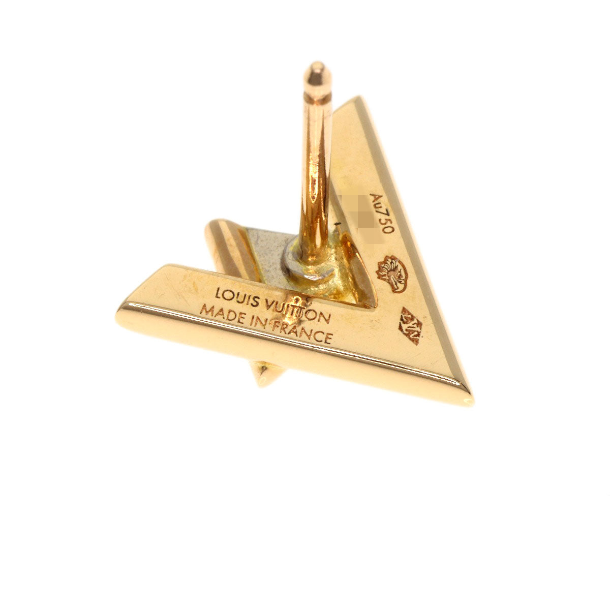 LOUIS VUITTON LV Volt One Puce Diamond earring K18 Pink Gold Ladies [Used]