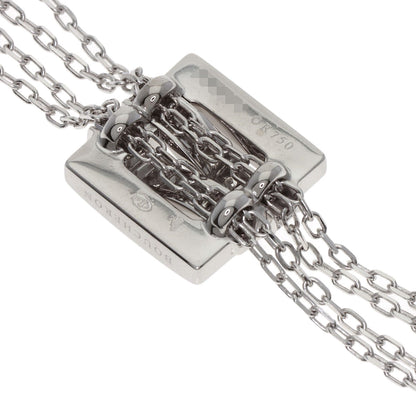 Boucheron Deschenes Diamond Double Necklace K18 White Gold Ladies [Used]