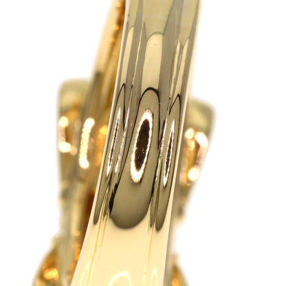 Dior Ribbon Diamond Ring K18 Yellow Gold Ladies [Used]