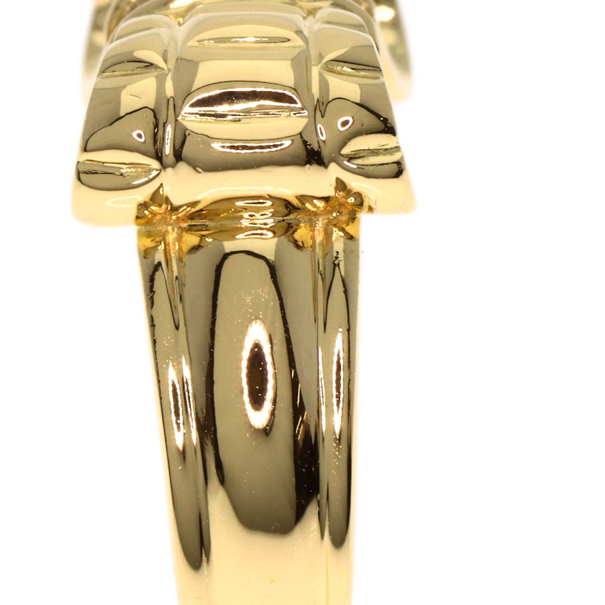 Dior Ribbon Diamond Ring K18 Yellow Gold Ladies [Used]