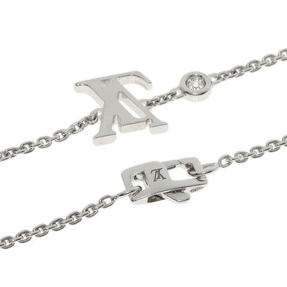 LOUIS VUITTON Pandantifu Ldylle Blossom 1P Diamond Necklace K18 White Gold Ladies [Used]