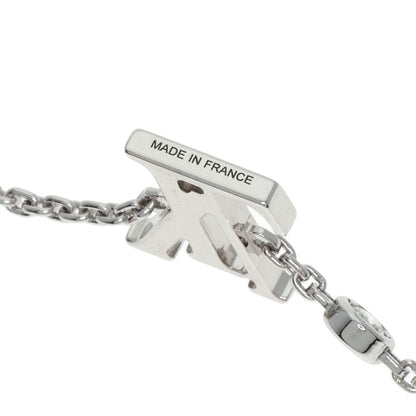 LOUIS VUITTON Pandantifu Ldylle Blossom 1P Diamond Necklace K18 White Gold Ladies [Used]